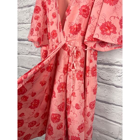 Torrid Womens 2X Feminine Romantic Bloomcore Cottagecore Floral Wrap Dress - Picture 5 of 13